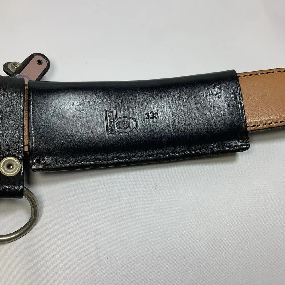 Triple K Mixson 71 Leather Duty Belt Size 36 Black w/ Accessories